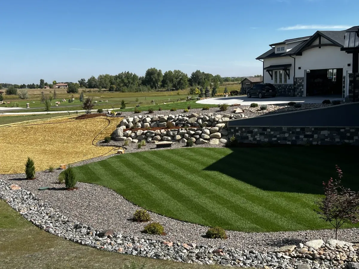 New construction landscaping in Berthoud, CO